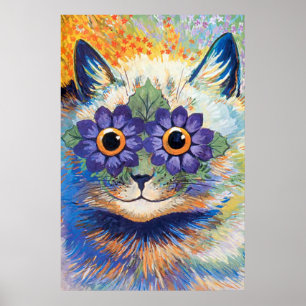 Poster d'art de chat vintage