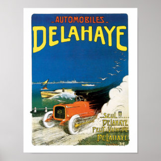 Poster d'art de Delahaye Automobile Vintage