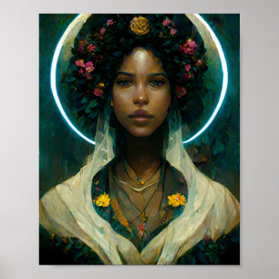 Poster d'art de Future Goddess 2 Imaginaires Sci-F