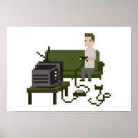 Poster d'art de Gamer Pixel