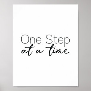 Poster d'art de la citation motivationnelle   Une 