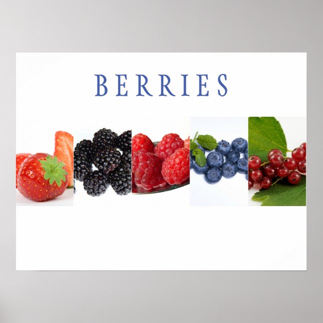 Poster d'art de la cuisine Berries (Devant)