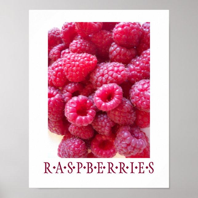 Poster d'art de la cuisine de la framboise (Devant)