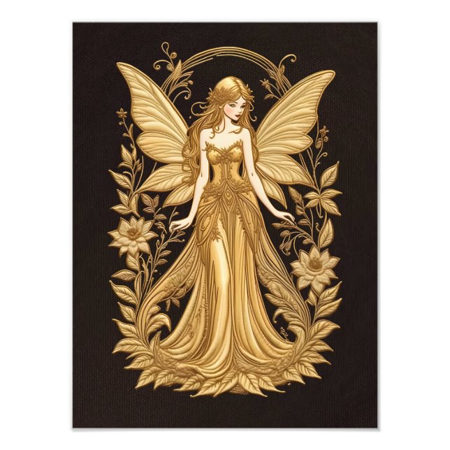 Poster d'art de la fée d'or (Devant)