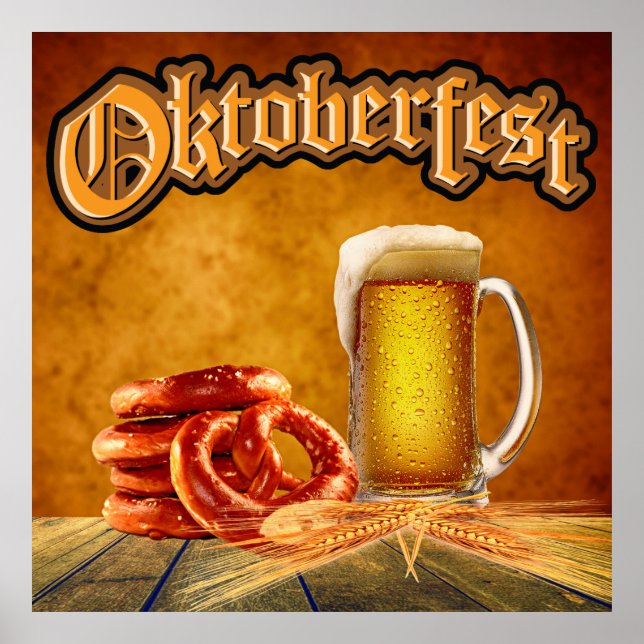 Poster d'art de la fête de la bière (Devant)