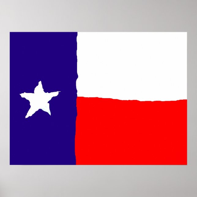 Poster d'Art de la Pop du Texas - American States  (Devant)