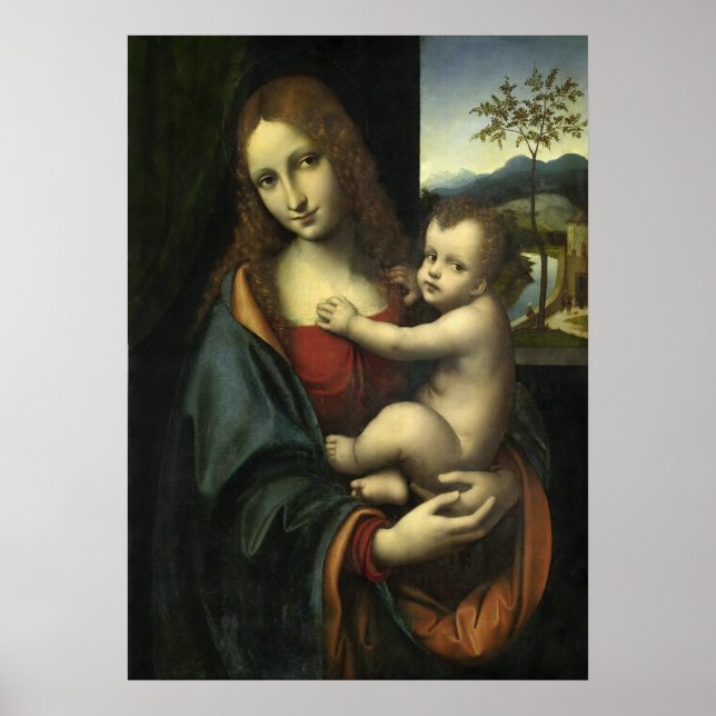 Poster d'art de la Renaissance Madonna et de l'Enf (Devant)