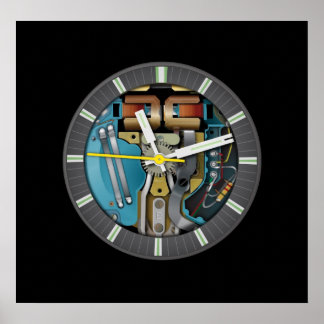 Poster d'art de la technologie de la fourche Tunk