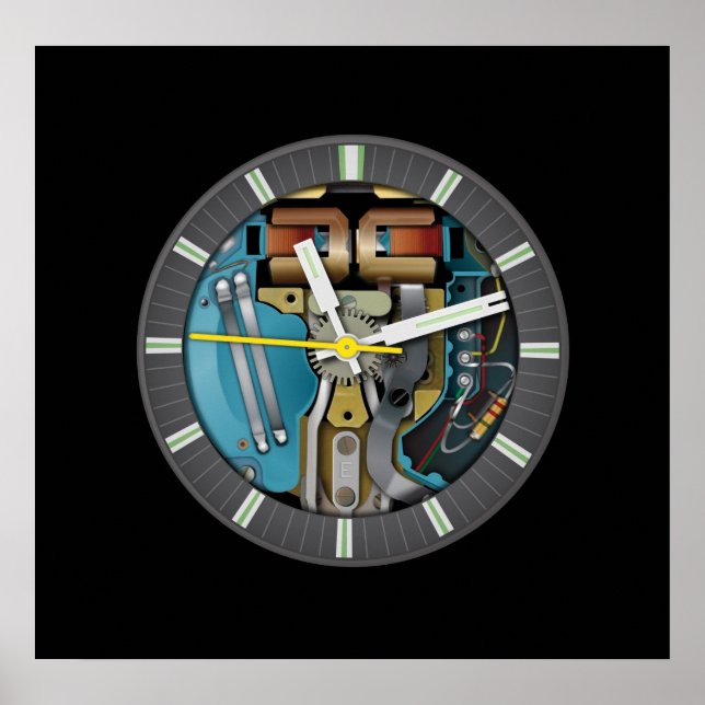 Poster d'art de la technologie de la fourche Tunk (Devant)