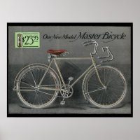 Poster d'art de Master Bicycle et Sears Vintage 19