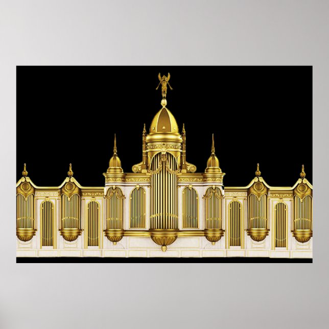 Poster d'art de mur d'orgue de tuyère de théâtre (Devant)