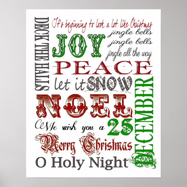 Poster d'art de Noël (Devant)