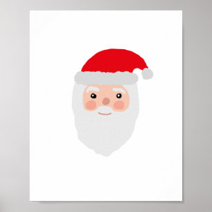 Poster d'art de père Noël Painting Jolly Illustrat