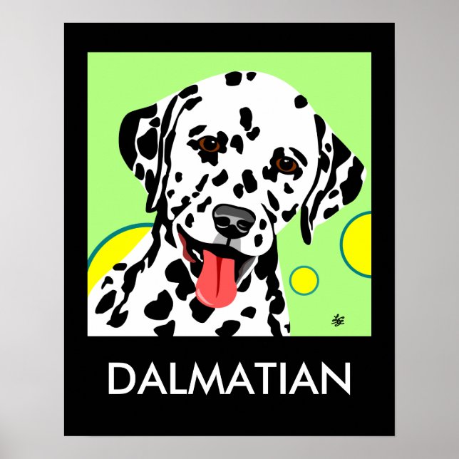 Poster d'art de race dalmate (Devant)