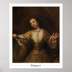 Poster d'art de Rembrandt van Rijn Zedign #717