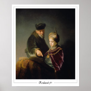 Poster d'art de Rembrandt van Rijn Zedign #9