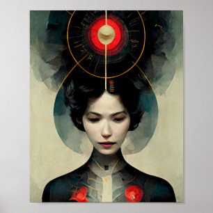 Poster d'art de science-fiction de Future Couture