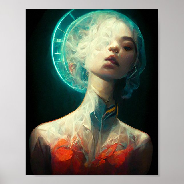 Poster d'art de science-fiction Halo Imaginaire (Devant)