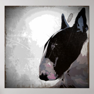 poster d'art de Slick English Bull Terrier