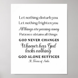 Poster d'art de St. Teresa d'Avila
