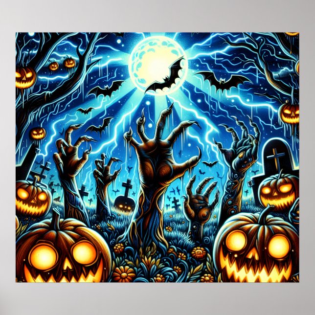 Poster d'art d'Halloween (Devant)