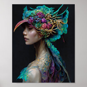 Poster d'art Dragon Girl 2 Imaginaire