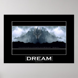 Poster d'art DREAM "Spirit of the Wolf"