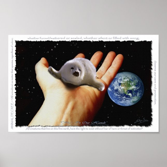 Poster d'art du JOUR DES TERRES de protection cont (Devant)
