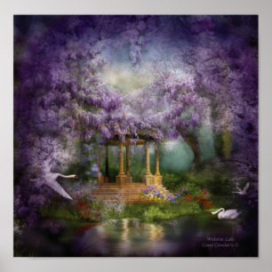 Poster d'art du lac Wisteria/Imprimer