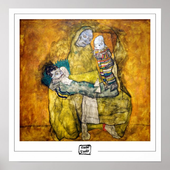 Poster d'art Egon Schiele Zedign #11 (Devant)