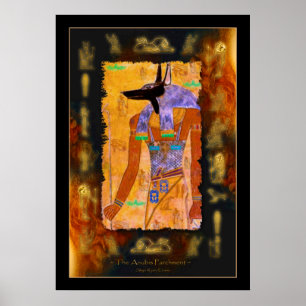 Poster d'art égyptien ANUBIS
