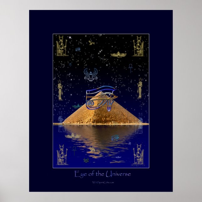 Poster d'art égyptien OEil de l'Univers (Devant)