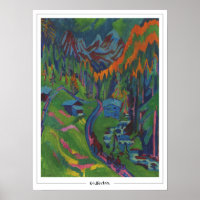 Poster d'art Ernst Ludwig Kirchner Zedign #497