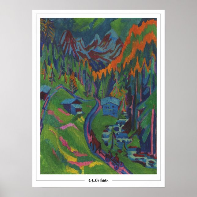 Poster d'art Ernst Ludwig Kirchner Zedign #497 (Devant)