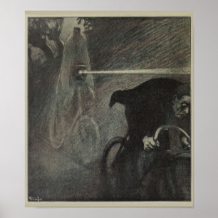 Poster d'art et de pilote de cyclisme Vintage 1898