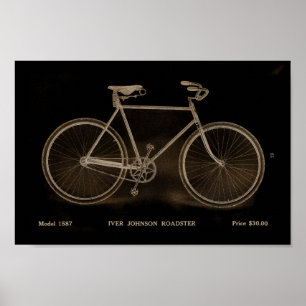 Poster d'art et de vélo de la Roadster Vintage 191