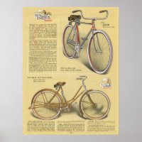 Poster d'art et de vélos de Ranger Vintage 1923