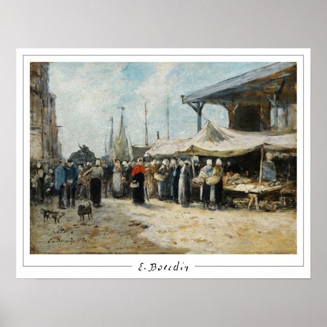 Poster d'art Eugène Boudin Zedign #31-2 (Devant)