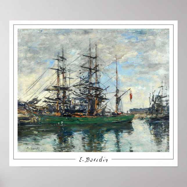 Poster d'art Eugène Boudin Zedign #8 (Devant)