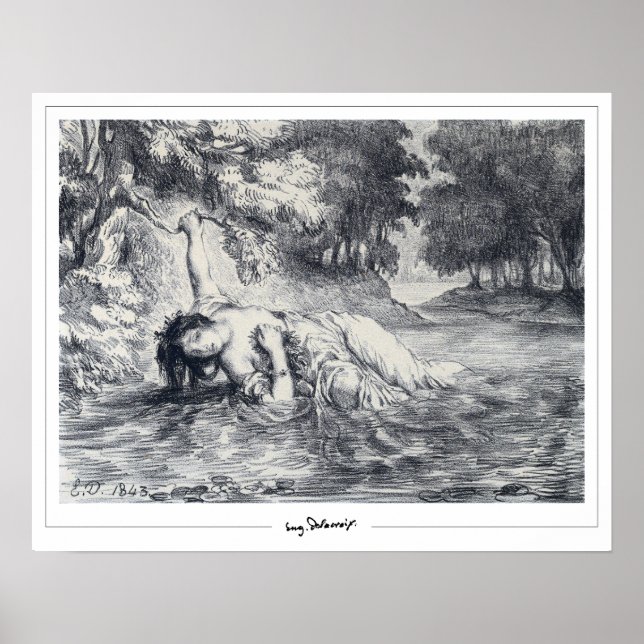 Poster d'art Eugène Delacroix Zedign #245 (Devant)