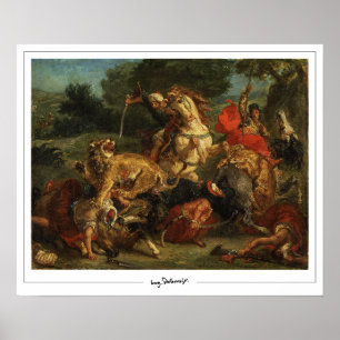 Poster d'art Eugène Delacroix Zedign #28