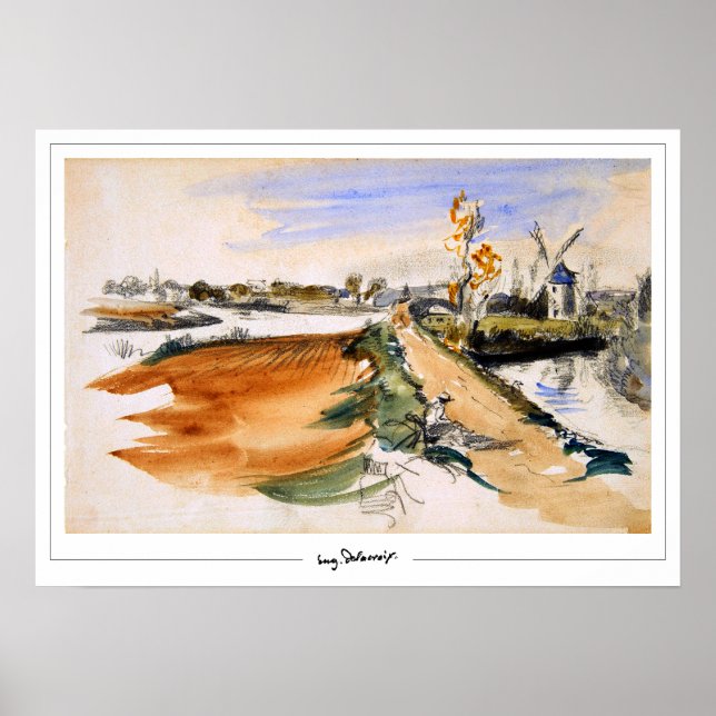 Poster d'art Eugène Delacroix Zedign #297 (Devant)