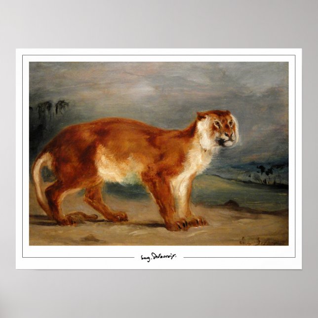 Poster d'art Eugène Delacroix Zedign #491 (Devant)