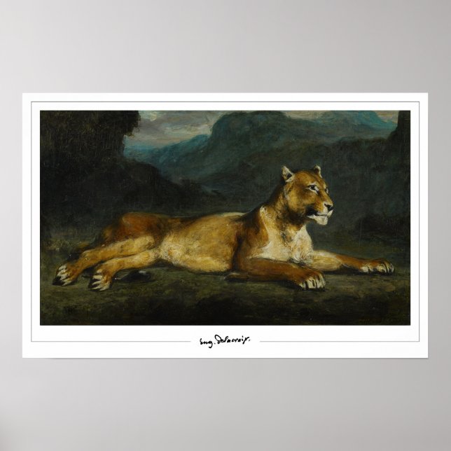 Poster d'art Eugène Delacroix Zedign #603 (Devant)