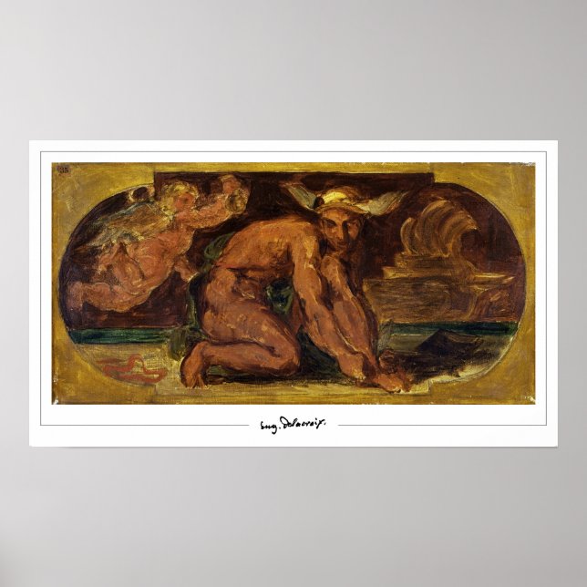Poster d'art Eugène Delacroix Zedign #720 (Devant)
