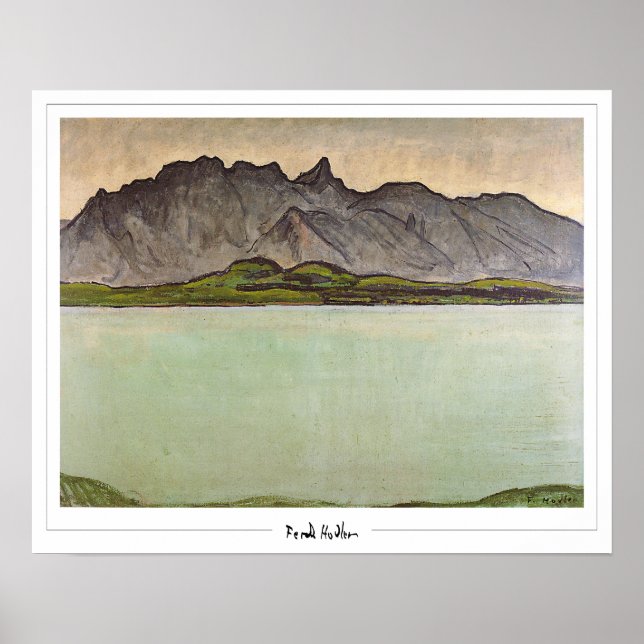 Poster d'art Ferdinand Hodler Zedign #248 (Devant)