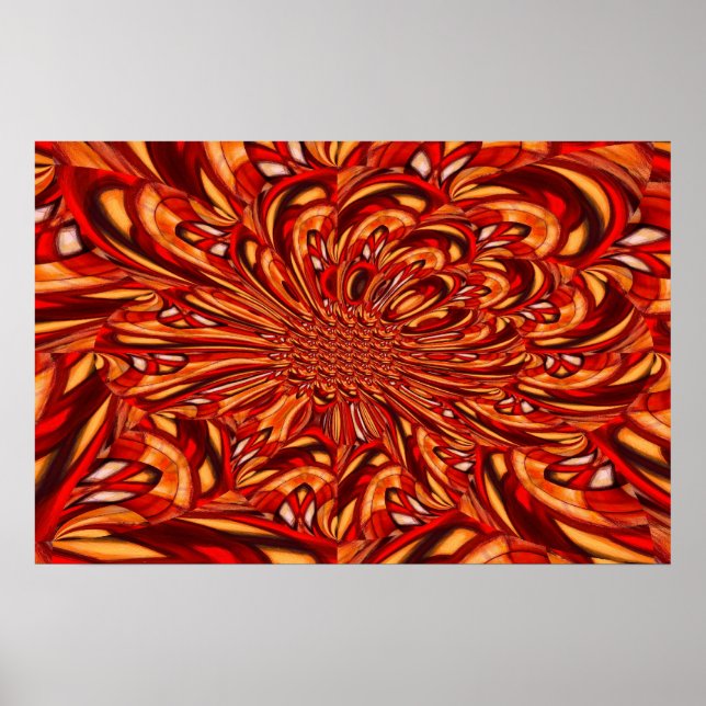 Poster d'art Fractal Abstraits Circles Imprimer (Devant)