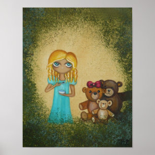 Poster d'art Goldilocks et Three Bears