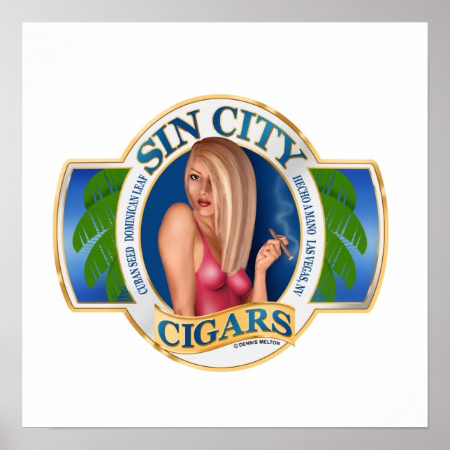 Poster d'Art grand cigare (Devant)