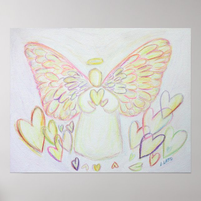 Poster d'art Guardian Angel of Hearts Imprimer (Devant)